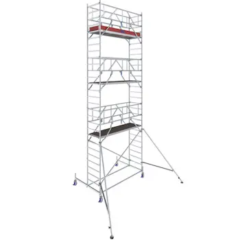 KRAUSE STABILO aluminijumska pokretna skela 2.50x0.75m radna visina 8.40m 772060-1 KRAUSE STABILO aluminijumska pokretna skela 2.50x0.75m radna visina 8.40m 772060-1